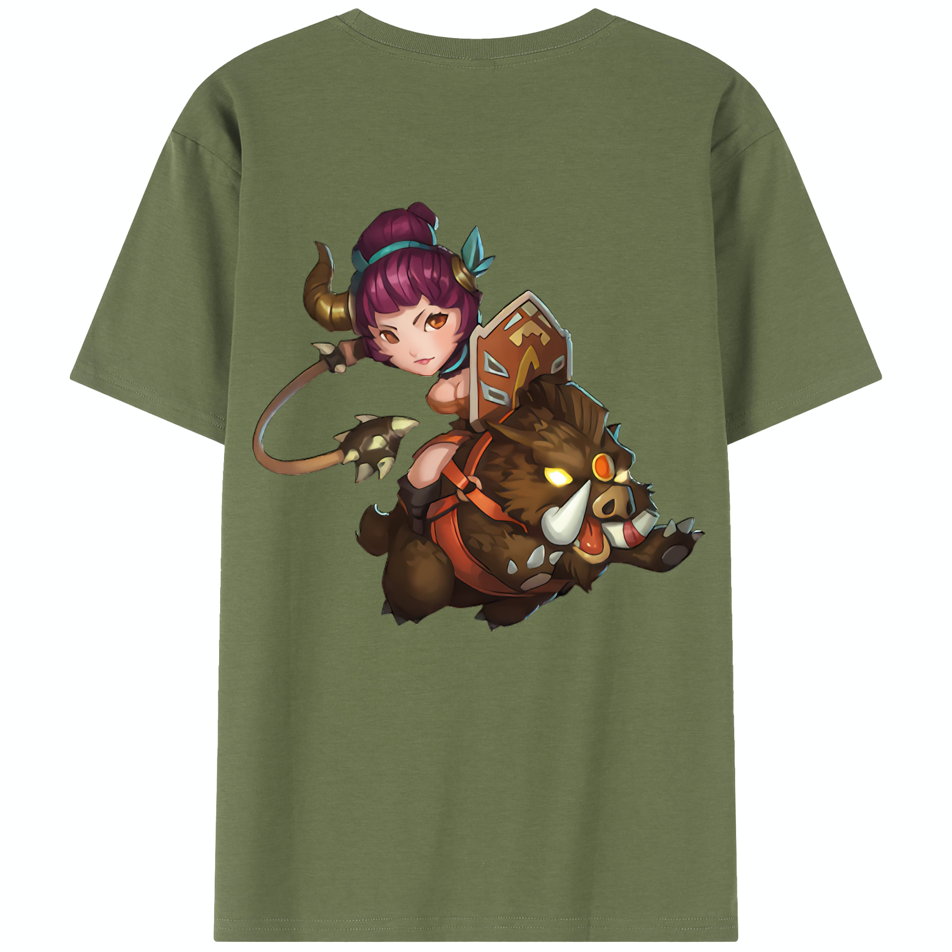 リーグ・オブ・レジェンド League of Legends LOL 綿100％半袖Tシャツ（背面プリント）
